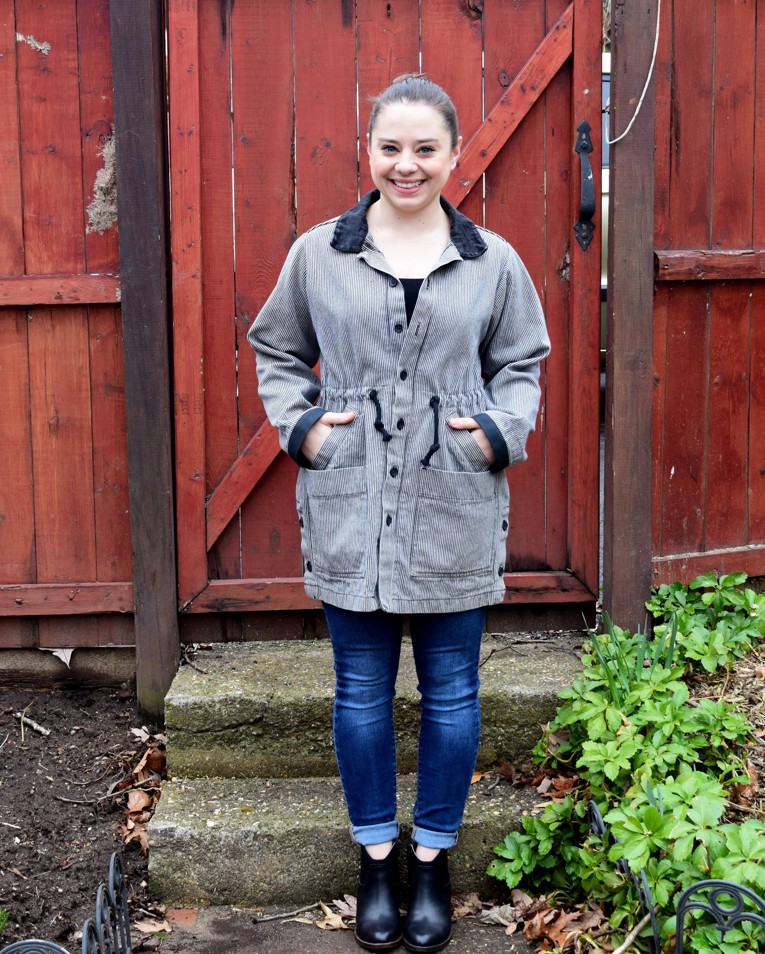 Refashion Friday Striped Jacket Refashion — Trish Stitched